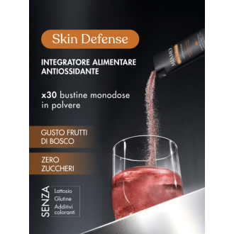 Miamo Skin Defense - Integratore antiossidante - Gusto Frutti di Bosco - 30 bustine