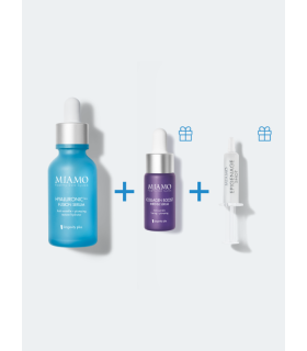 Miamo Protocollo Plump&Fill - Hyaluronic14+ Fusion serum + Collagen Boost Intense Serum + Epigenage Shot - Adatto per rughe da disidratazione