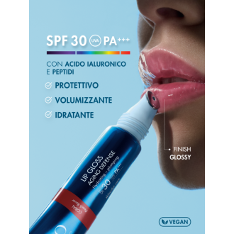 Miamo Lip Gloss Aging Defense SPF30  - Gloss labbra idratante e volumizzante - Nuance Berry - 15 ml