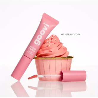 Goovi Match 2 Glow Creamy Lip&Cheek 03 - Blush in crema per guance e labbra - Tonalità vibrant coral - 12 ml