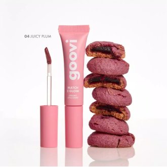 Goovi Match 2 Glow Creamy Lip&Cheek 04 - Blush in crema per guance e labbra - Tonalità juicy plum - 12 ml