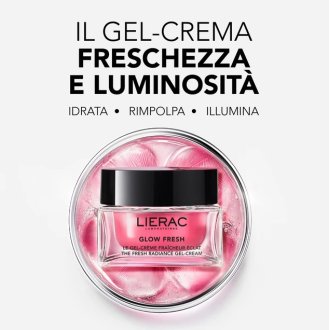 Lierac Glow Fresh Gel Crema - Crema viso rimpolpante e illuminante - 50 ml