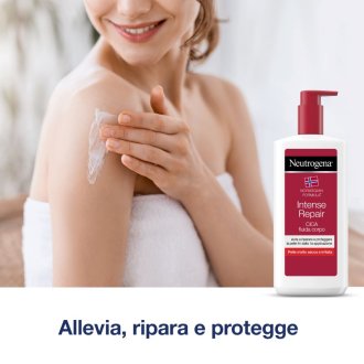 Neutrogena Intense Repair Cica Fluida Corpo - Crema riparatrice per pelle secca e irritata - 400 ml