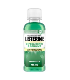 Listerine Difesa Denti e Gengive Collutorio - Ideale per l'igiene orale quotidiana - Gusto delicato - 95 ml