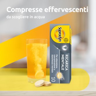 Supradyn Ricarica Mentale - Integratore tonico per stanchezza mentale - 10 Compresse