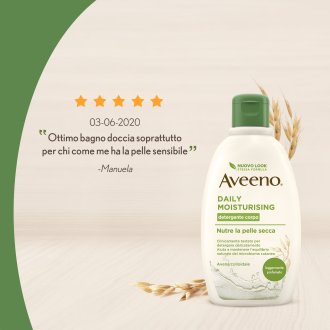 Aveeno Bagno Doccia Idratante Corpo - Adatto per pelle secca e sensibile - 500 ml