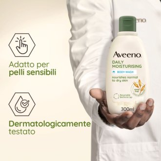 Aveeno Bagno Doccia - Bagno doccia idratante per pelle secca - 300 ml