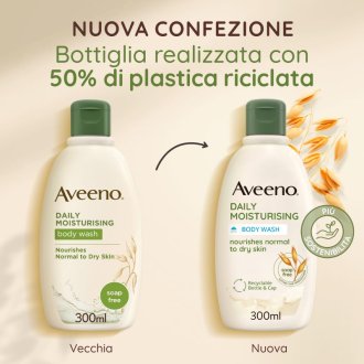 Aveeno Bagno Doccia - Bagno doccia idratante per pelle secca - 300 ml