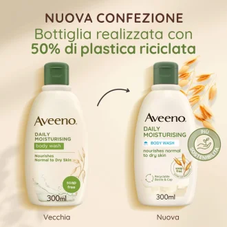 Aveeno Bagno Doccia - Bagno doccia idratante per pelle secca - 300 ml