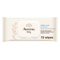 Aveeno Baby Salviettine - Salviette detergenti viso e corpo per bambini - 72 pezzi