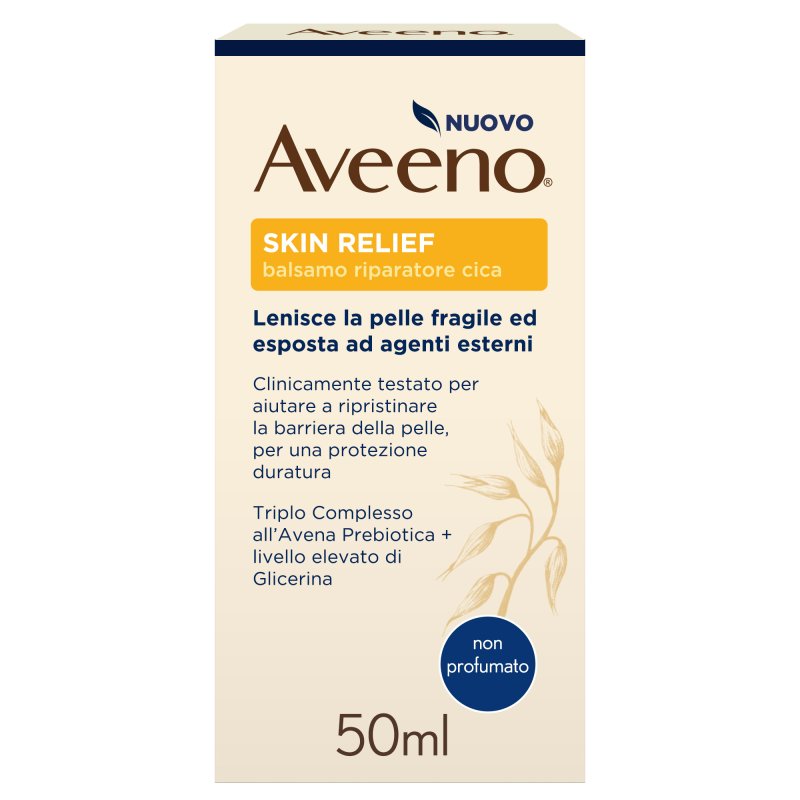 Aveeno Skin Relief Cica Balsamo Corpo Lenitivo - Per proteggere la pelle irritata e fragile - 50 ml Aveeno Skin Relief Cica Balsamo Corpo Lenitivo - Per proteggere la pelle irritata e fragile - 50 ml