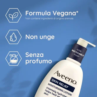 Aveeno Skin Relief Crema Nutriente Lenitiva - Crema corpo per pelle molto secca e sensibile - 500 ml Aveeno Skin Relief Crema Nutriente Lenitiva - Crema corpo per pelle molto secca e sensibile - 500 ml