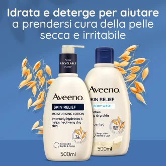Aveeno Skin Relief Crema Nutriente Lenitiva - Crema corpo per pelle molto secca e sensibile - 500 ml Aveeno Skin Relief Crema Nutriente Lenitiva - Crema corpo per pelle molto secca e sensibile - 500 ml