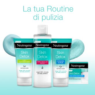 Neutrogena Detox Esfoliante ad Azione Rinfrescante - Trattamento purificante con acido glicolico - 150 ml