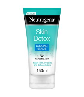 Neutrogena Detox Esfoliante ad Azione Rinfrescante - Trattamento purificante con acido glicolico - 150 ml