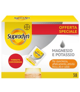 Supradyn Magnesio e Potassio - Integratore per stanchezza ed affaticamento - 24+14 bustine