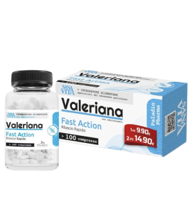Sanavita Valeriana Fast Action - Integratore alimentare per il rilassamento - 100 compresse