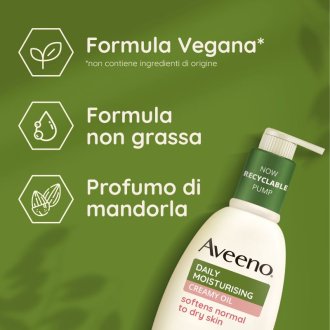 Aveeno Crema Olio Idratante Corpo - Adatta per pelle secca e sensibile - 300 ml