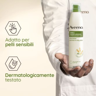 Aveeno Spray Dopo Doccia - Effetto idratante per pelle secca - 200 ml