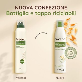 Aveeno Spray Dopo Doccia - Effetto idratante per pelle secca - 200 ml