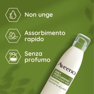 Aveeno Spray Dopo Doccia - Effetto idratante per pelle secca - 200 ml