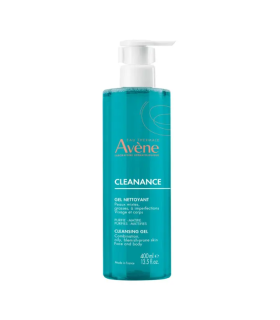 Avene Cleanance Gel - Detergente Purificante per pelli grasse a tendenza acneica - 400 ml