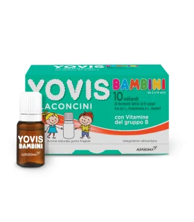 YOVIS Bambini Fragola - Integratore per l'equilibrio della flora intestinale - 10 flaconcini
