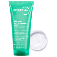 Bioderma Sebium Gel Moussant Actif - Detergente attivo purificante per pelle grassa e acneica - 200 ml