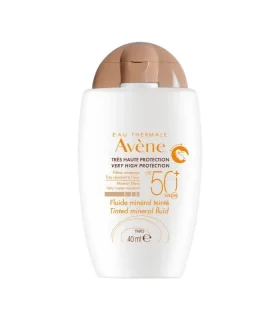 Avene Solare Fluido Minerale Colorato SPF50+- Fluido viso con protezione solare molto alta - 40 ml