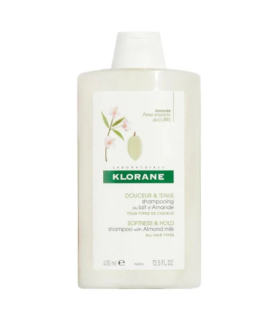 Klorane Shampoo al Latte di Mandorla - Shampoo districante e volumizzante - 400 ml