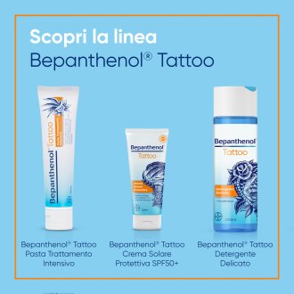 Bepanthenol Tattoo Crema Solare Protettiva SPF50+ - Crema solare per i tatuaggi - 50 ml