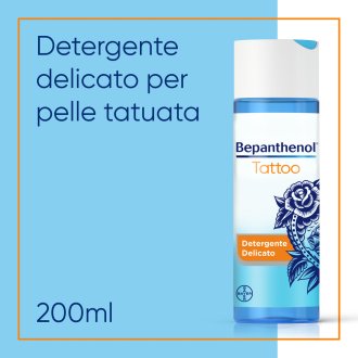 Bepanthenol Tattoo Detergente - Detergente delicato per pelle tatuata - 200 ml