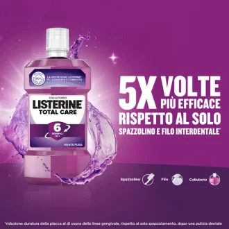 Listerine Total Care Collutorio - Ideale contro la formazione di tartaro e placca - 500 ml