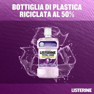 Listerine Total Care Collutorio - Ideale contro la formazione di tartaro e placca - Gusto delicato - 500 ml