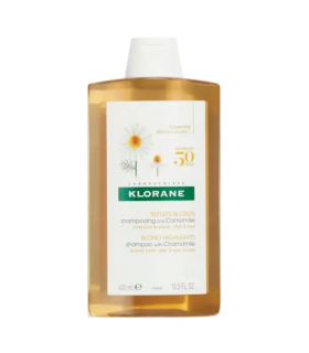 Klorane Shampoo alla Camomilla - Shampoo illuminanti per capelli biondi e tinti - 400 ml