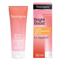 Neutrogena Bright Boost Fluido Viso Idratante SPF30 - Fluido viso antietà per prime rughe - 50 ml