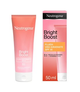 Neutrogena Bright Boost Fluido Viso Idratante SPF30 - Fluido viso antietà per prime rughe - 50 ml