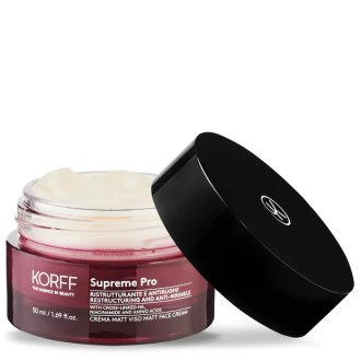 Korff Supreme Pro Crema Viso Matt Antirughe - Crema viso rimpolpante per pelle secca - 50 mL