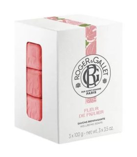 Roger & Gallet Fleur De Figuier Box Saponette - Idea regalo di Natale - 3 saponette profumate 