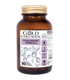 Gold Collagen Hyaluronic Formula - Integratore alimentare per capelli, pelle e unghie - 90 compresse