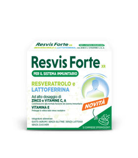 Resvis Forte XR - Integratore per il sistema immunitario - 12 Compresse Effervescenti
