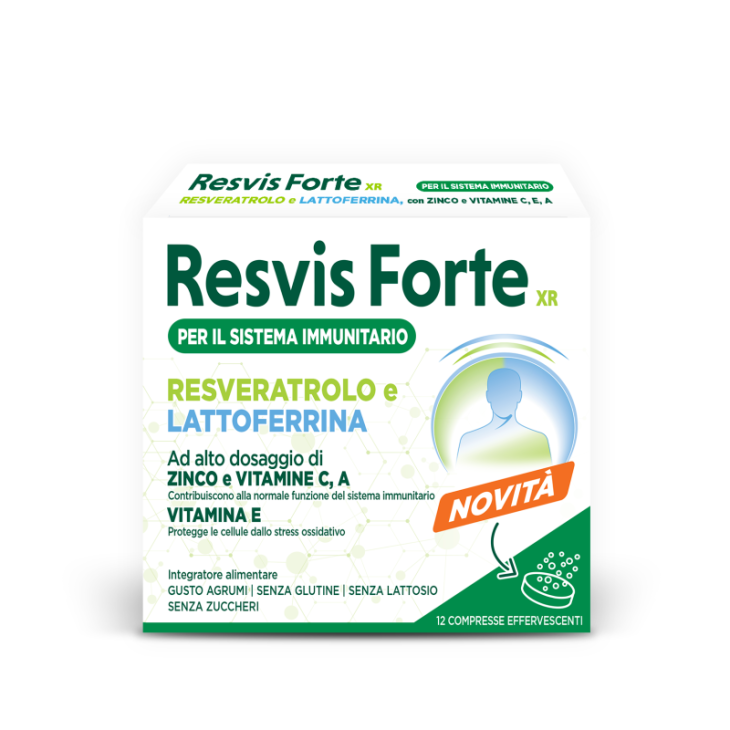 Resvis Forte XR - Integratore per il sistema immunitario - 12 Compresse Effervescenti Resvis Forte XR - Integratore per il sistema immunitario - 12 Compresse Effervescenti
