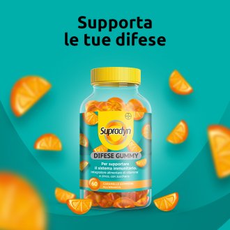 Supradyn Difese Gummy - Integratore alimentare per le difese immunitarie - 60 caramelle gommose