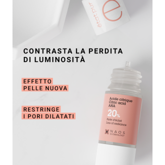 Etat Pur Acido Citrico 20% - Attivo illuminante per pelle con colorito spento - 15 ml