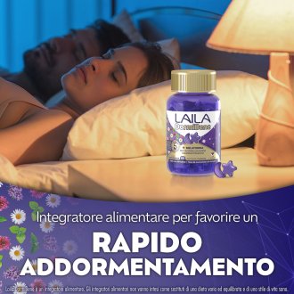 Laila Dormibene - Integratore per favorire un rapido addormentamento - 60 pastiglie gommose