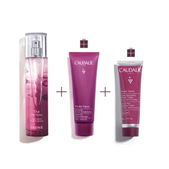 Caudalie Cofanetto di Natale 2023 The Des Vignes - Acqua profumata + Gel doccia + Crema mani e unghie