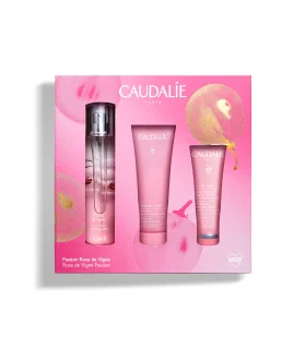 Caudalie Cofanetto di Natale 2023 Rose De Vigne - Acqua profumata + Gel doccia + Crema mani e unghie