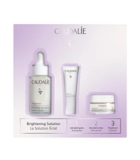 Caudalie Cofanetto Vinoperfect 1,2,3 - Siero antimacchie + Crema giorno glicolica + Contorno occhi illuminante