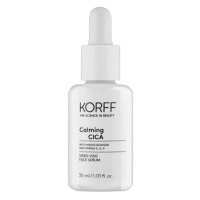 Korff Calming Cica Siero Viso Lenitivo - Siero rigenerante per pelle arrossata e irritata - 30 ml