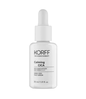 Korff Calming Cica Siero Viso Lenitivo - Siero rigenerante per pelle arrossata e irritata - 30 ml